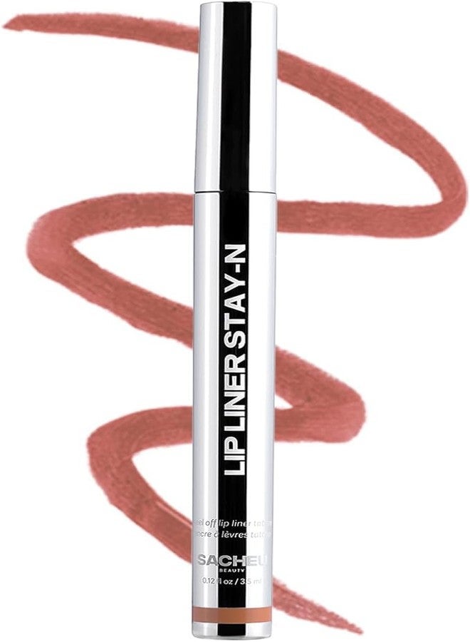 ساتيو محدد شفاه ساشيو STAY-N Peel Off Lip Stain — لون شفاه مقاوم للماء يدوم طويلاً مع حمض الهيالورونيك وفيتامين E — لمسة نهائية غير لامعة مقاومة للانتقال، نباتي وخالٍ من القسوة (p-INKED) - Image 1
